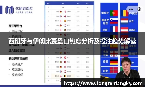 西班牙与伊朗比赛盘口热度分析及投注趋势解读